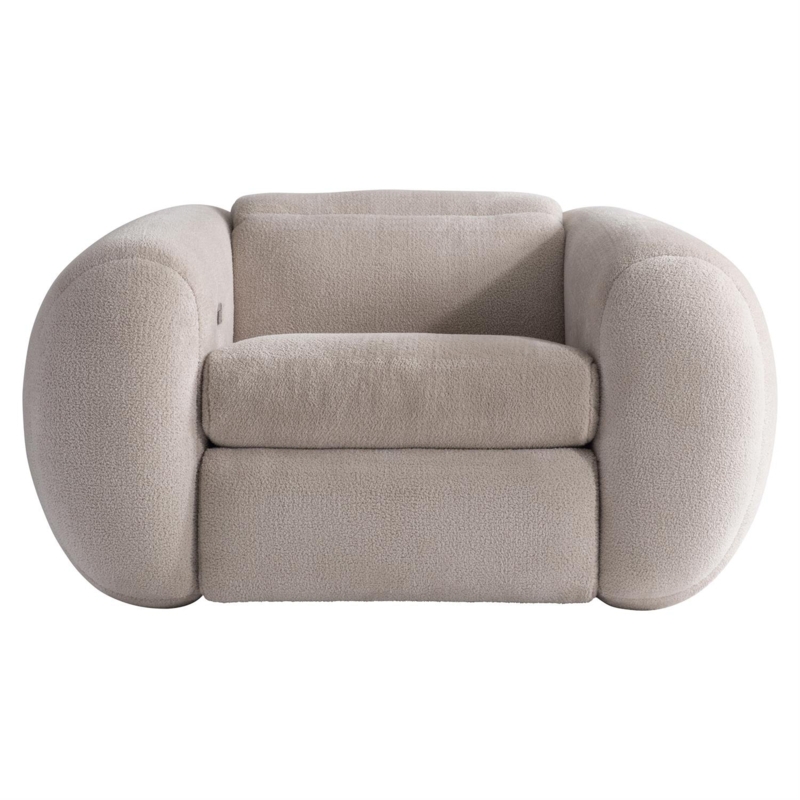 Plush Reclining Sofa with Power Headrest