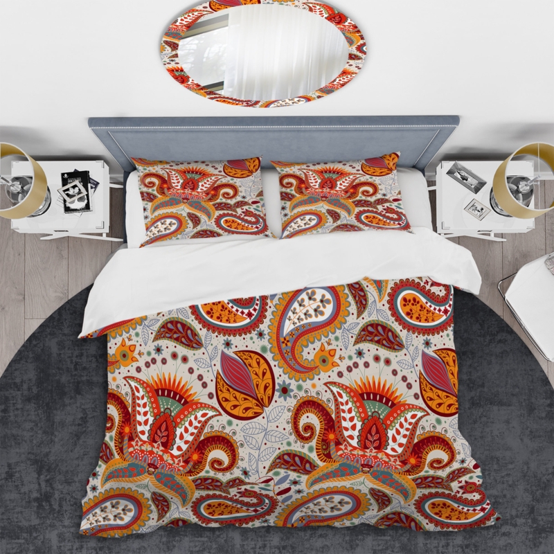 Abstract Bedding Set with Rich Colors