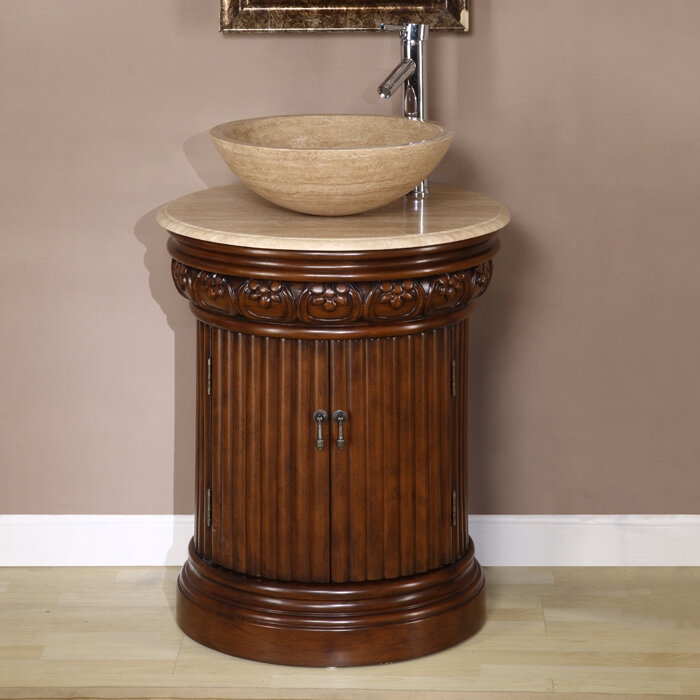 Classic Vanity with Modern Vessel Sink