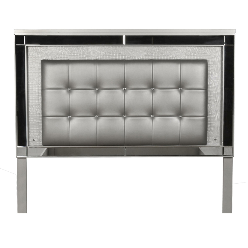 Contemporary King Headboard with LED Accent