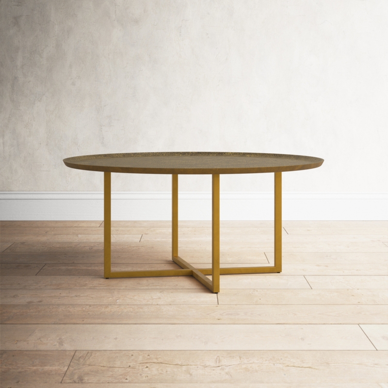 Golden Bronze Minimalist Coffee Table