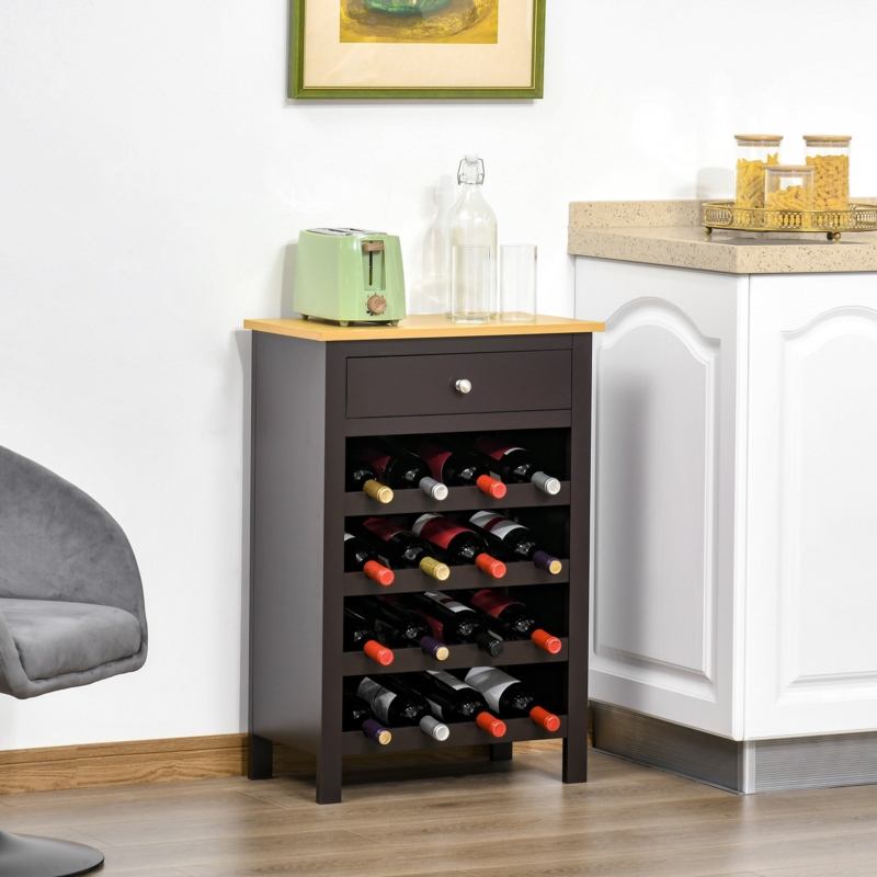 Bar Kitchen Cabinet with Wine Storage