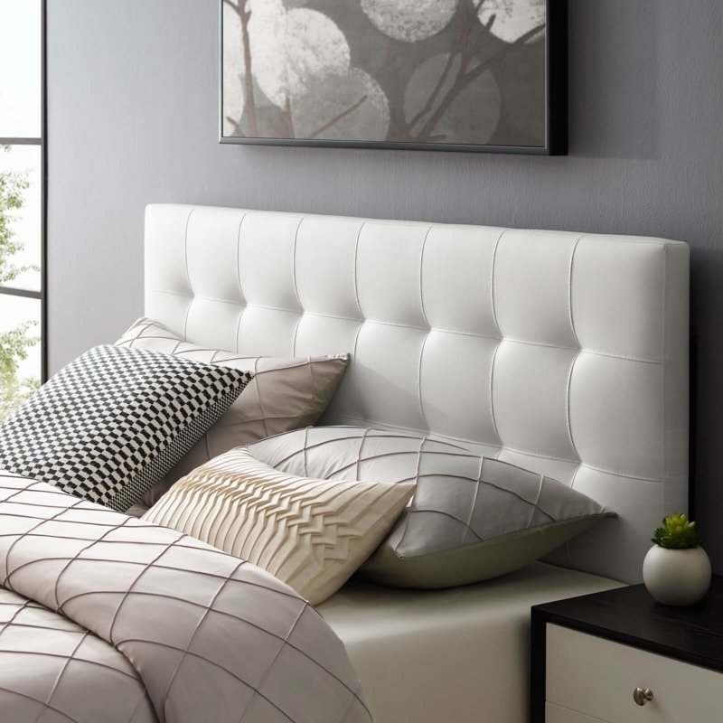 Upholstered Panel Headboard with Biscuit Tufting