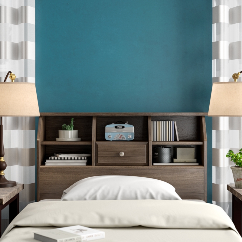 Book Lover's Headboard with Storage
