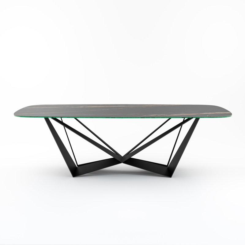 Retro Art-Inspired Modern Dining Table