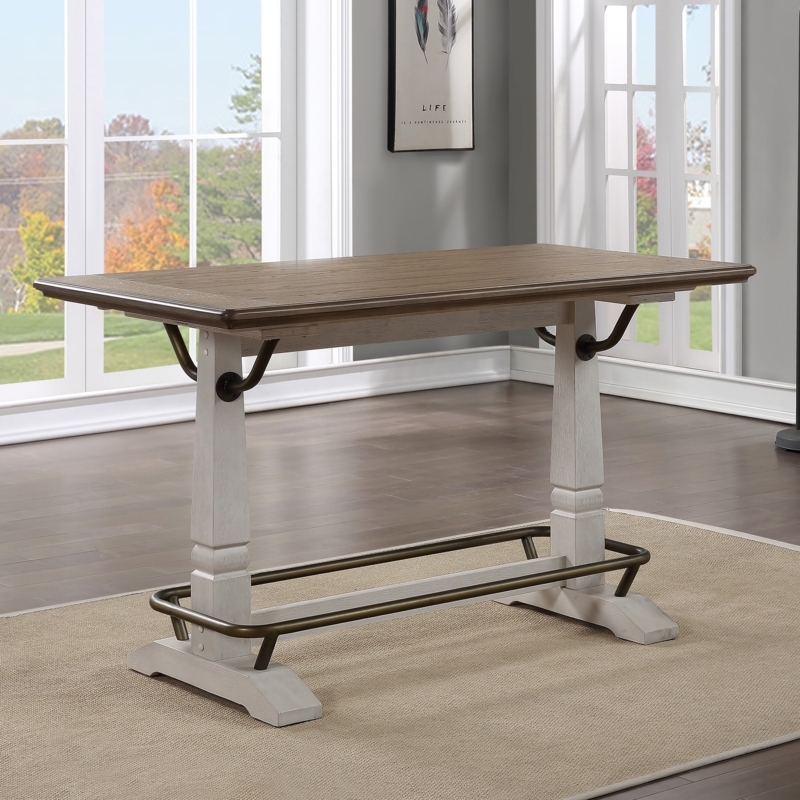 Two-Tone Counter Height Gathering Table