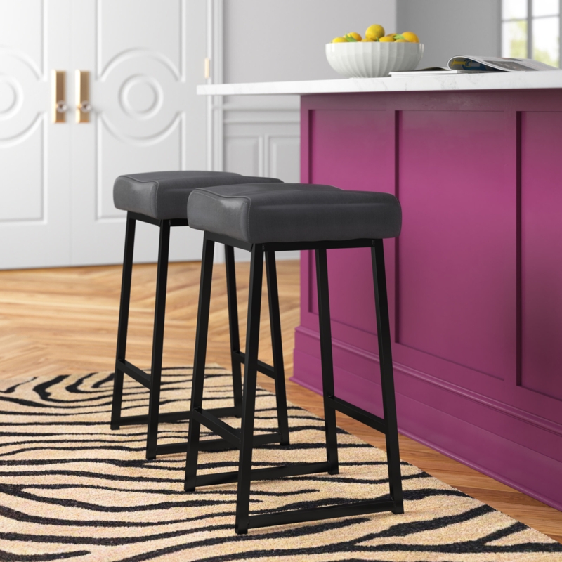 Set of Two Modern Counter Stools