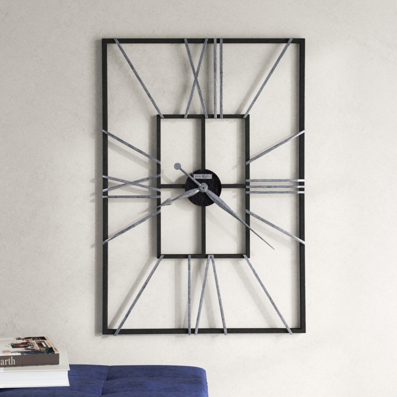 Futuristic Iron Wall Clock