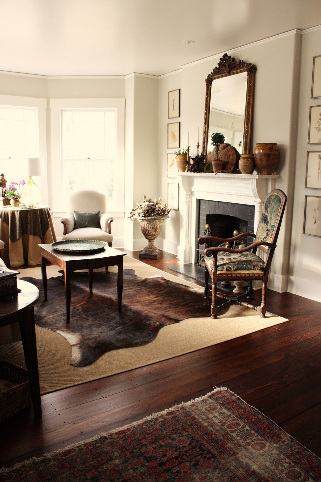 Place a Cowhide Rug