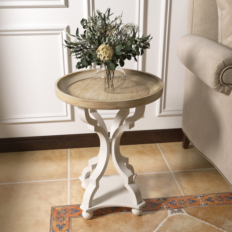 Tray Top End Table with Storage