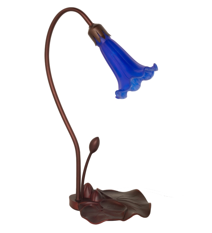 Indigo Blue Tiffany-Style Accent Lamp