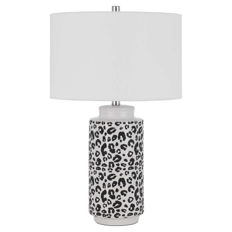 Leopard Print Ceramic Table Lamp