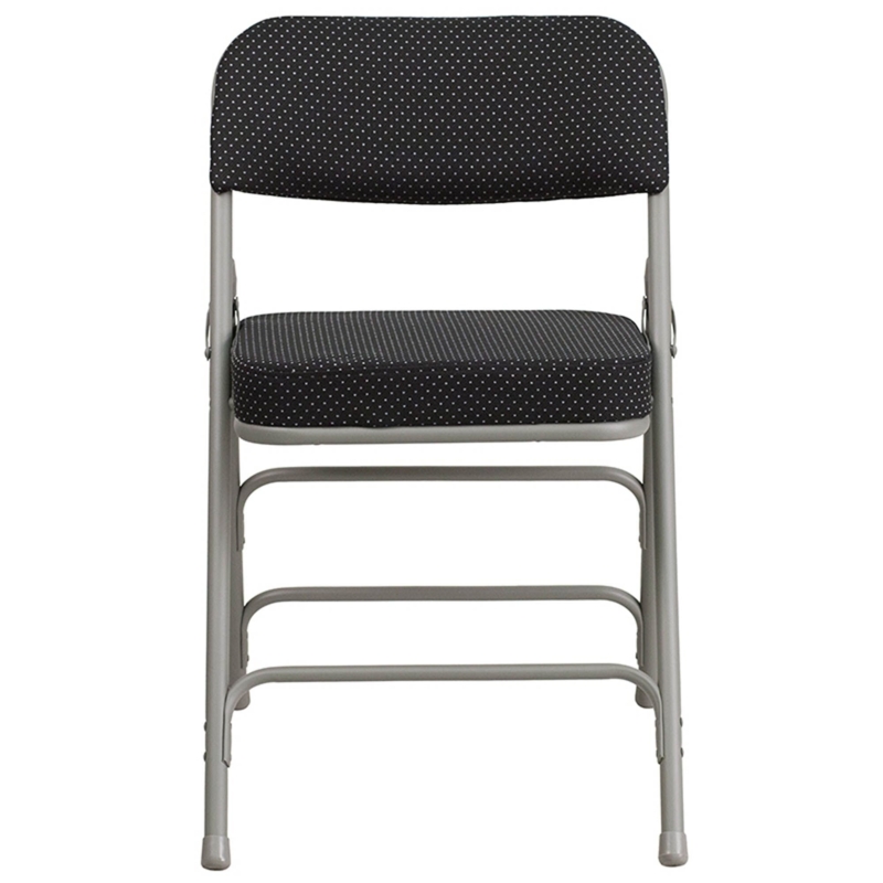 Padded Folding Chair with Pin-Dot Fabric