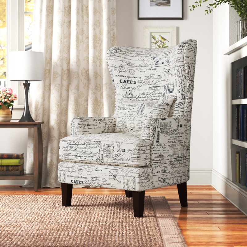 Cozy Accent Chair with Toss Pillow