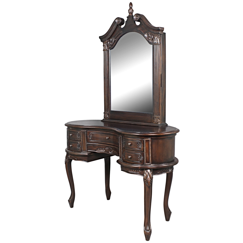 18th-Century Dressing Table with Jewelry Hooks
