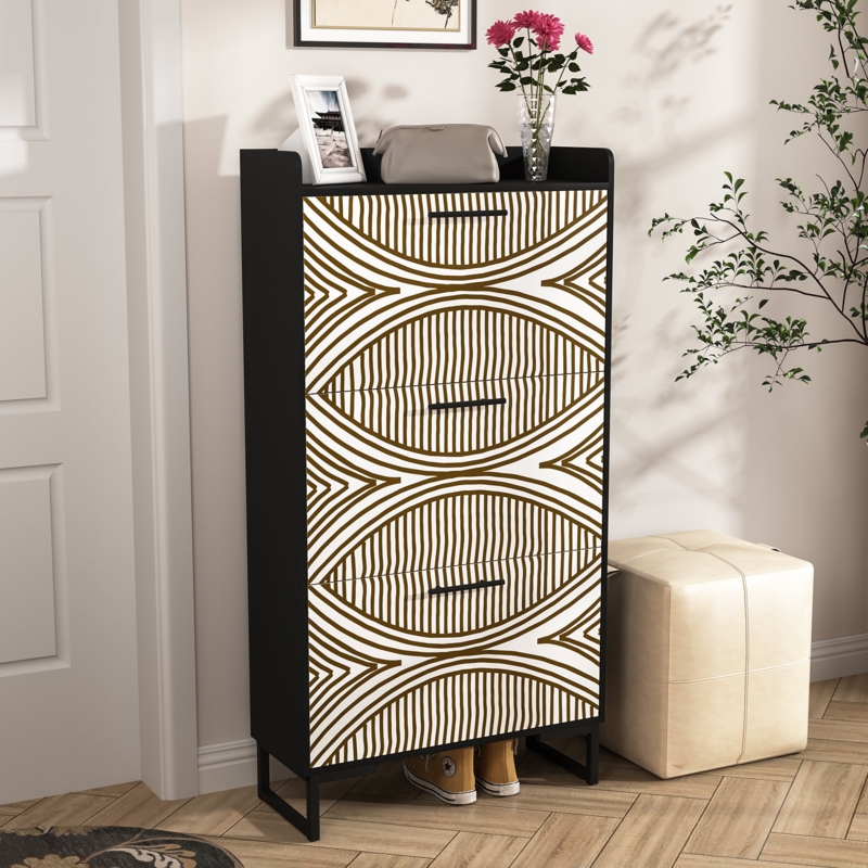 Black Shoe Cabinet With Doors - Foter