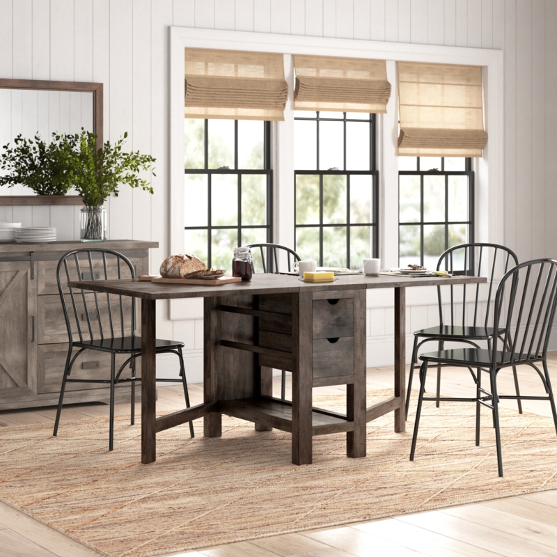 Extendable Acacia Wood Dining Table