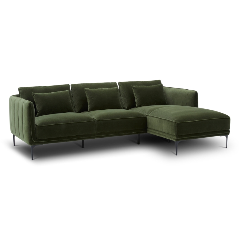 Mid-Century Family Sofa with Reversible Cushions
