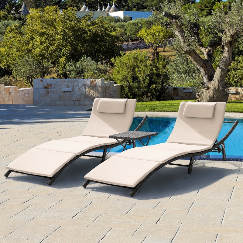 All-Weather Resistant Chaise Lounger