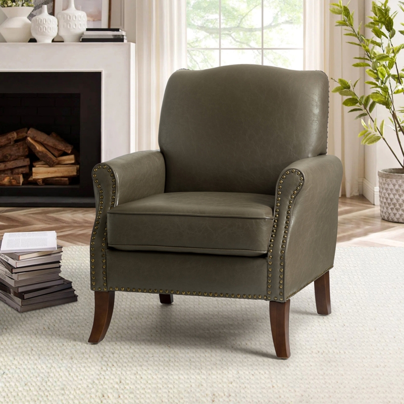 Stylish Transitional Traditional Armchair