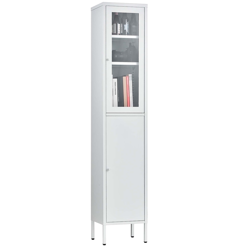 Linen Storage Cabinet with Adjustable Shelves