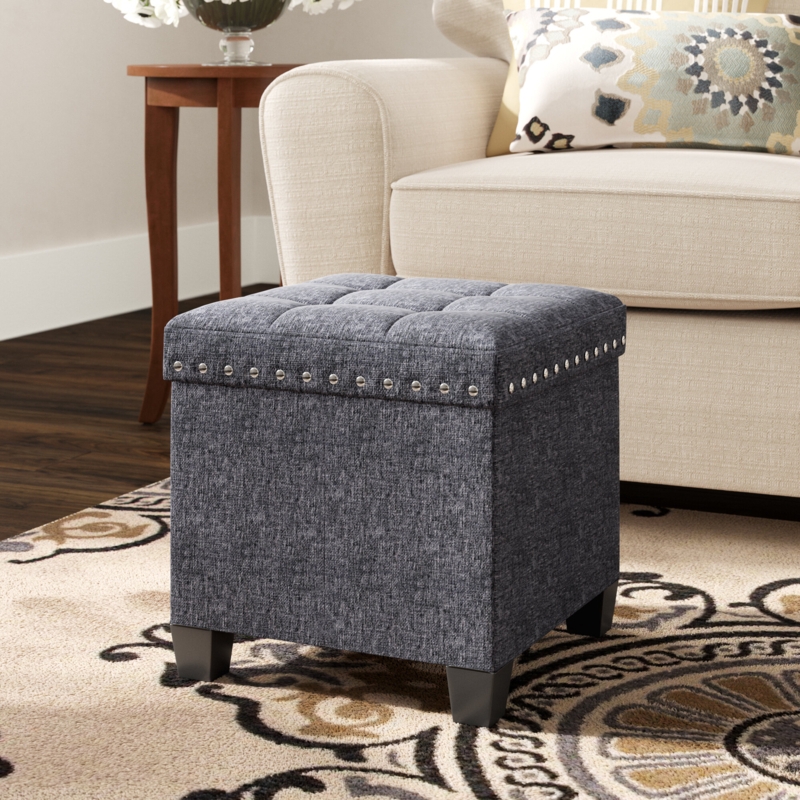 Cube Storage Ottoman with Removable Lid
