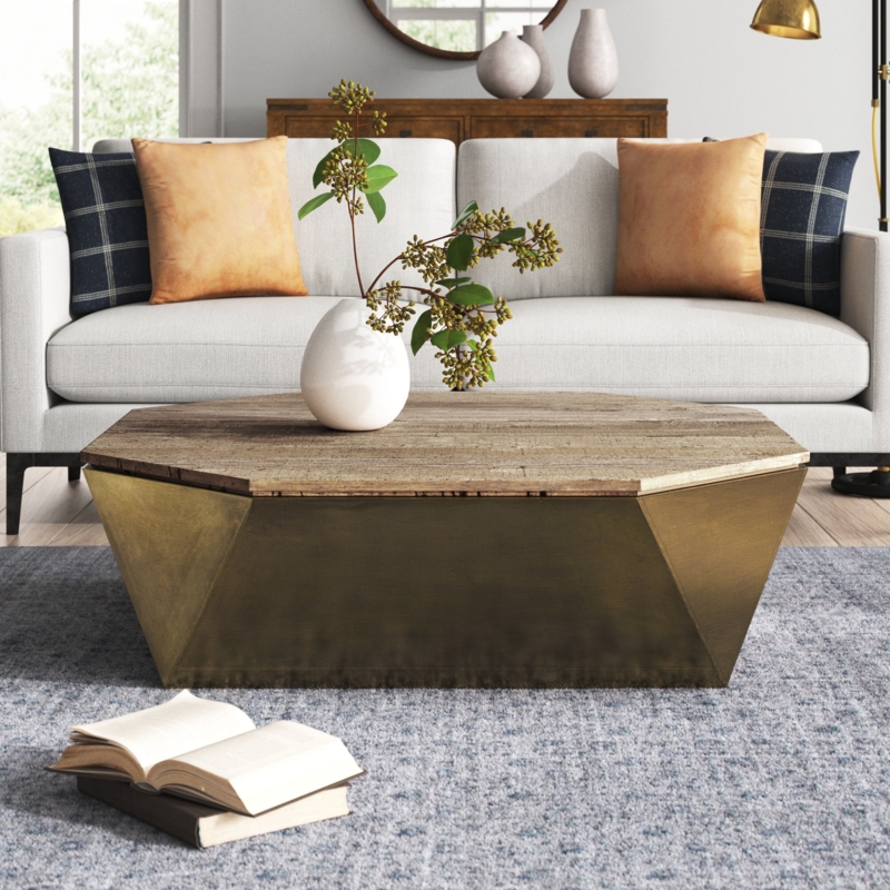 Trunk-Style Coffee Table with Storage