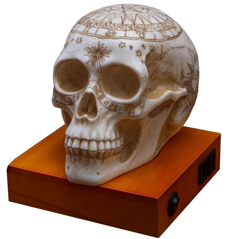 Astrology Skull Lamp with USB Ports