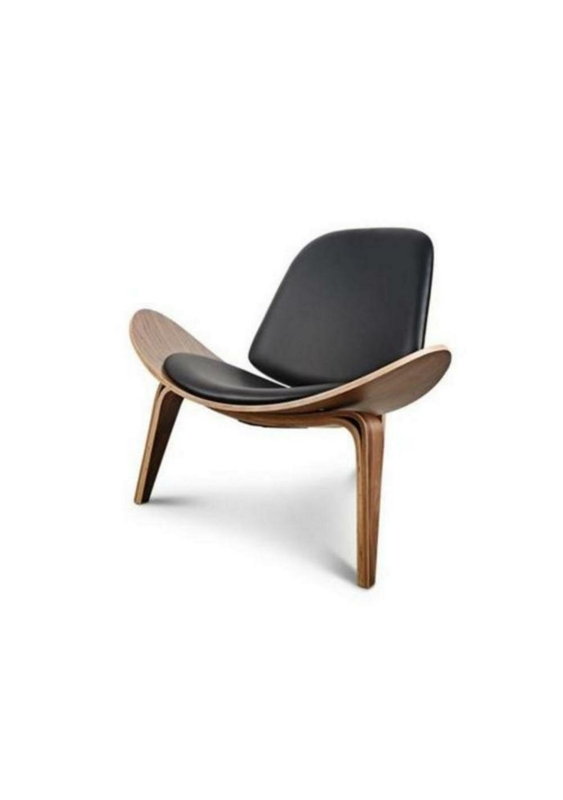 Three-Legged Lounge Chair with Removable Padded Seat