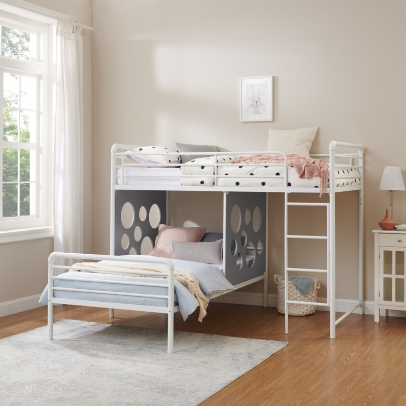 L-Shaped Twin Bunk Bed