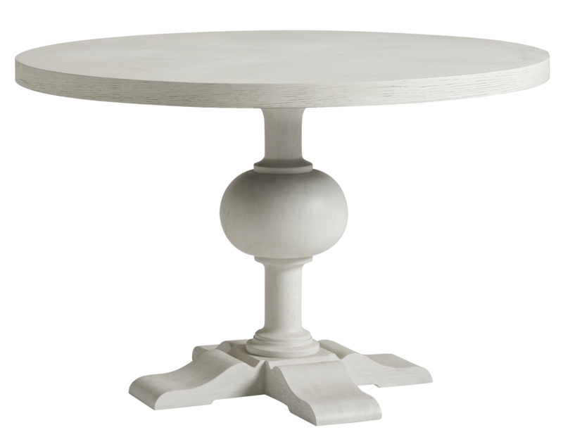 Intricate Pedestal Dining Table with Curved Legs