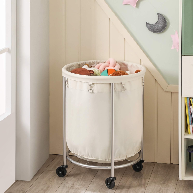 Rolling Laundry Cart with Large Capacity