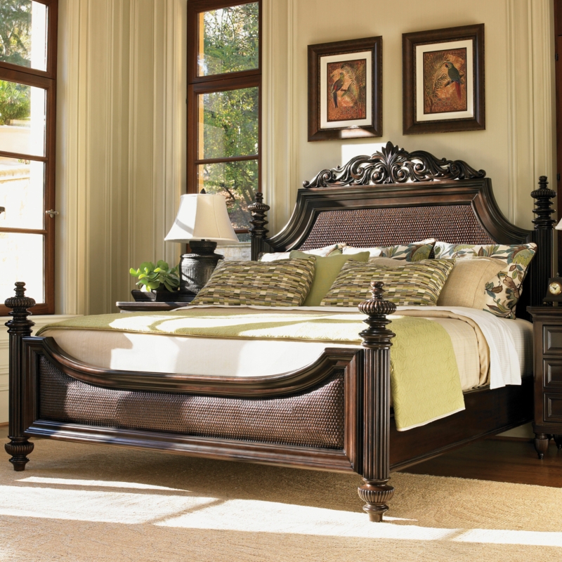 Colonial-Inspired Headboard with Removable Pediment
