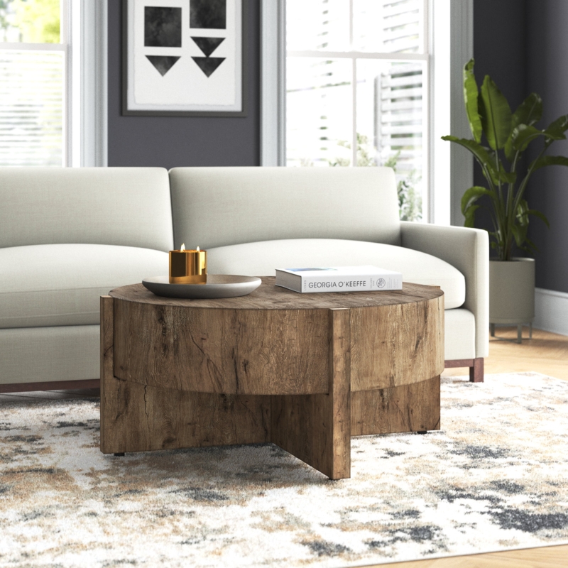 Organic Drum-Style Coffee Table