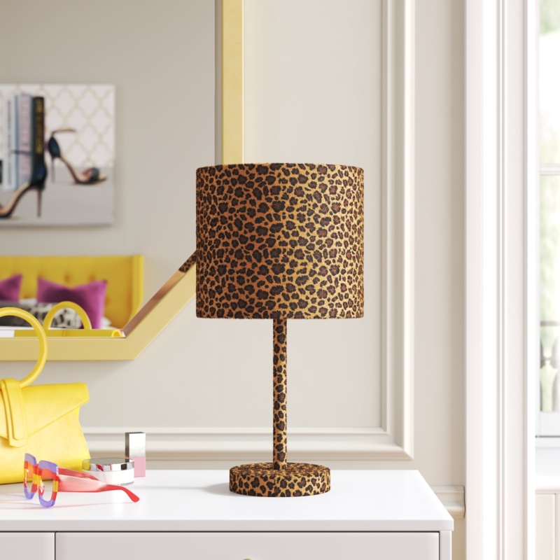 Chic Leopard Print 19" Table Lamp