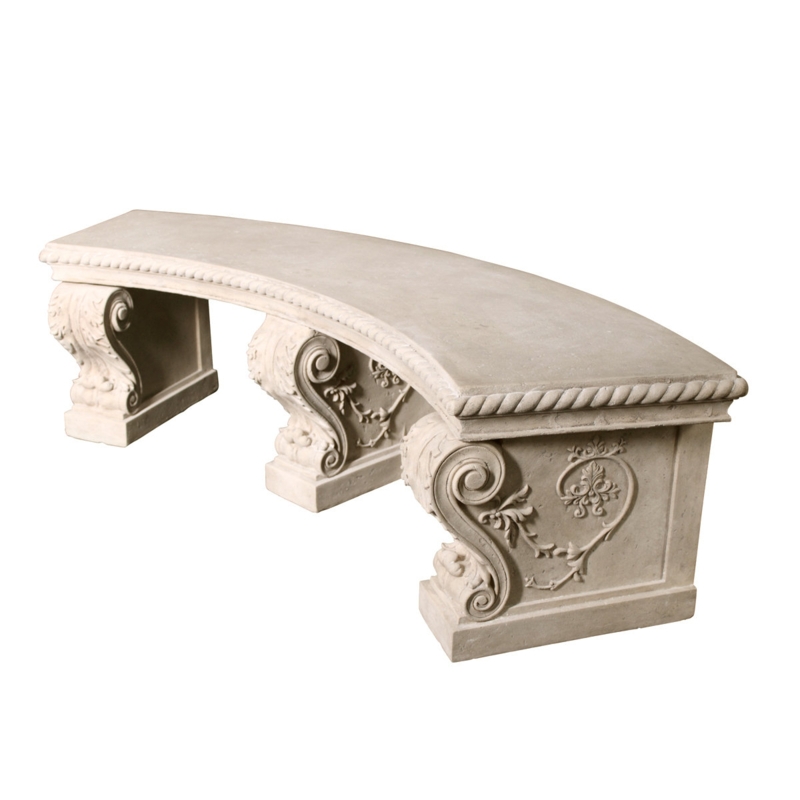 Curved Architectural Outdoor Bench