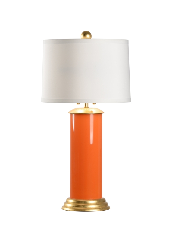 Transitional Glass Cylinder Table Lamp