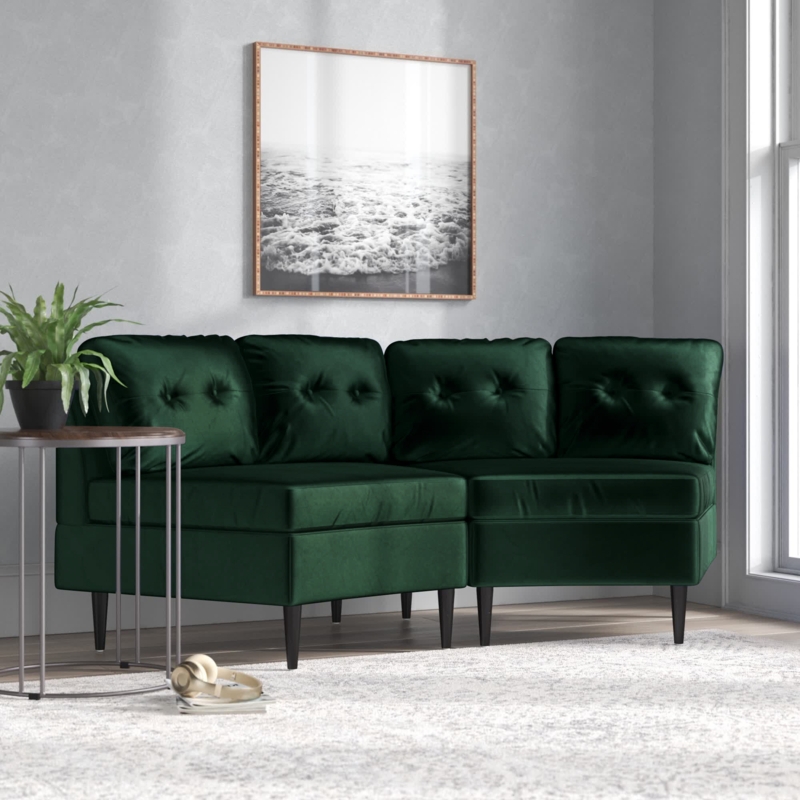 Curved Sectional Sofa for Nooks and Living Rooms