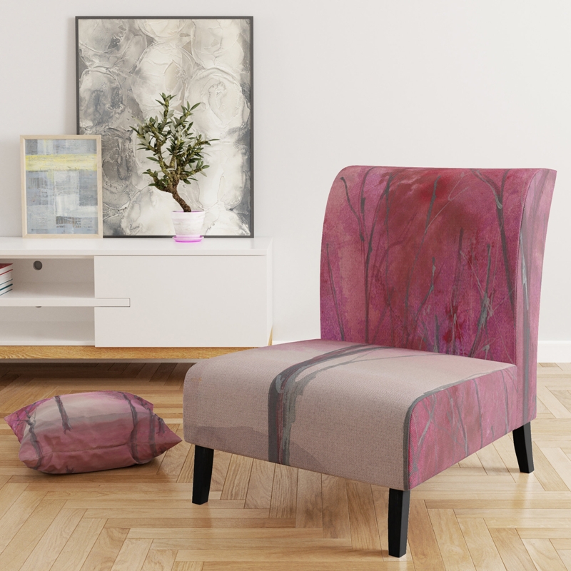 Glam Accent Chair with Colorful Design