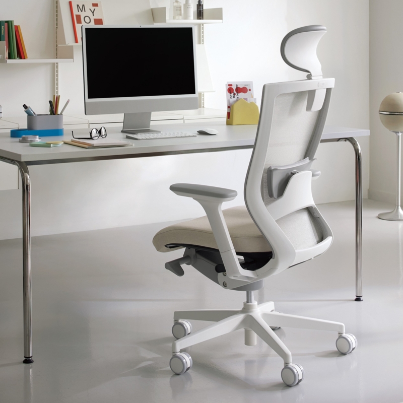 Ergonomic Home Office Chair with Ventilated Mesh Back