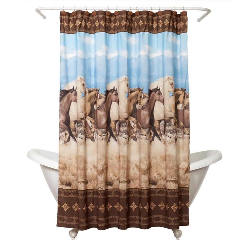 Galloping Horses Shower Curtain