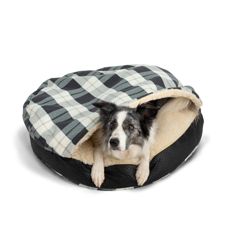 Round Indoor/Outdoor Cozy Cave Dog Bed