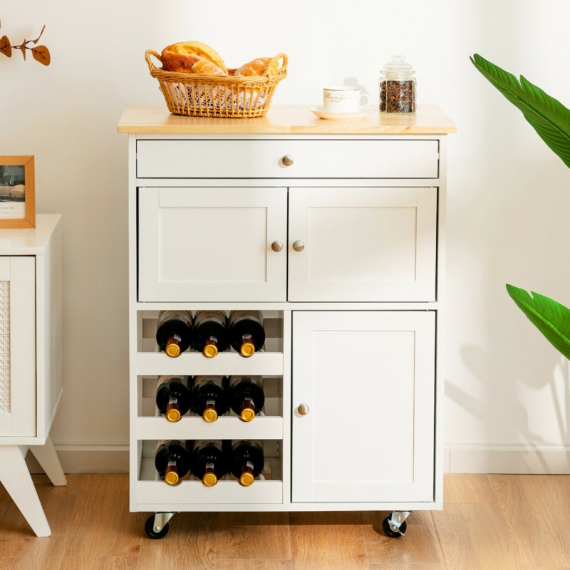 Kitchen Cart with Ample Storage