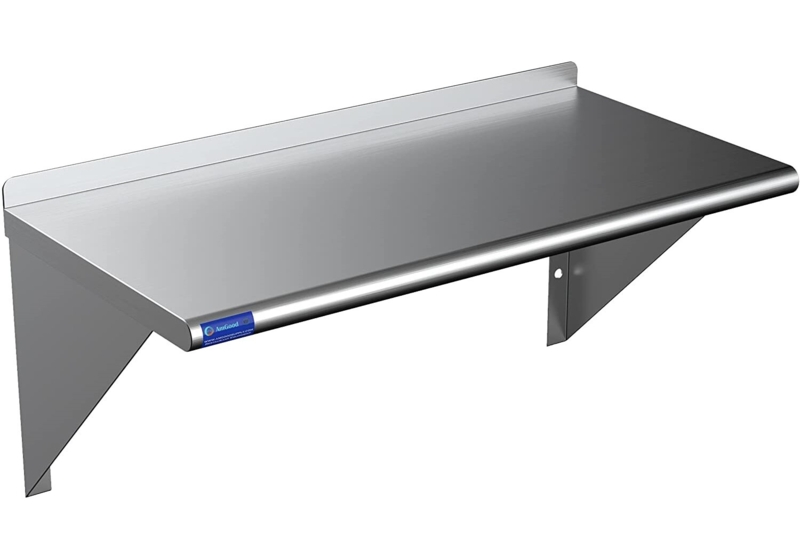 Stainless Steel Wall Shelf for Commercial Kitchens