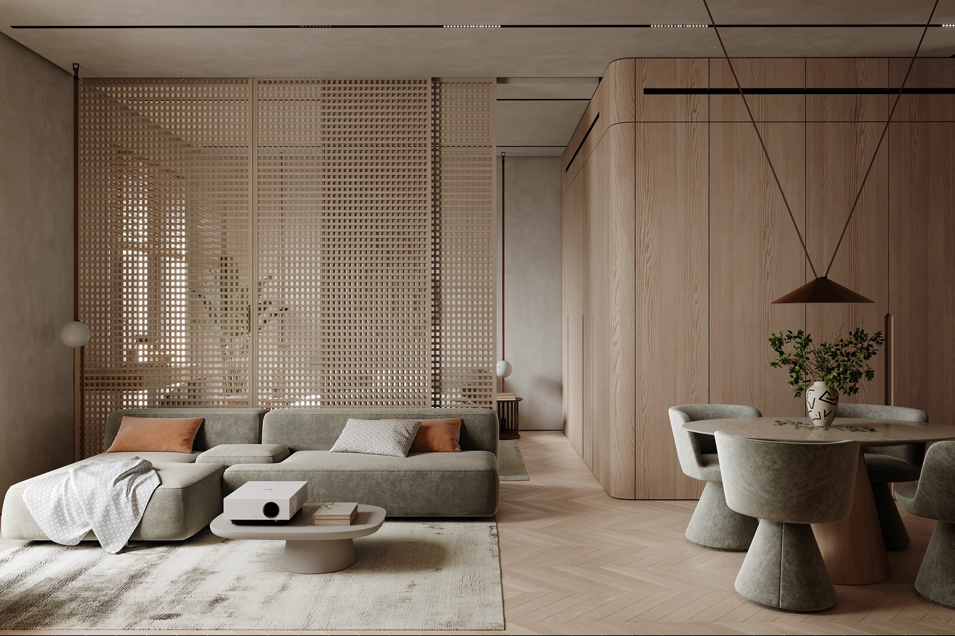 Suspend a Room Divider