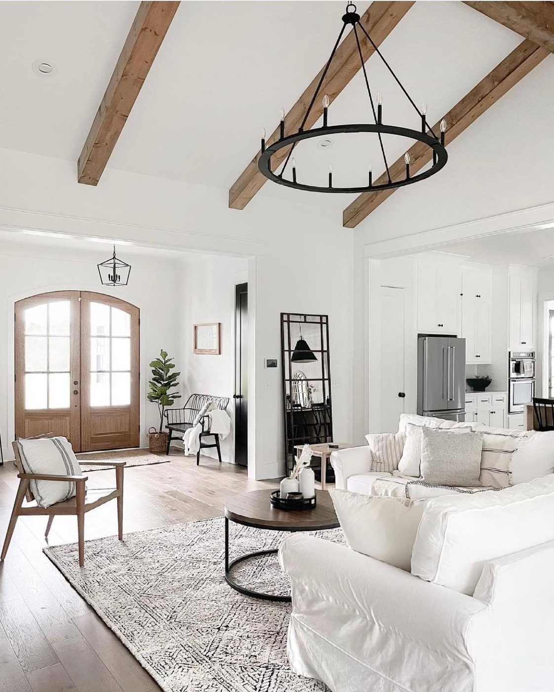 Suspend a Wagon Wheel Chandelier