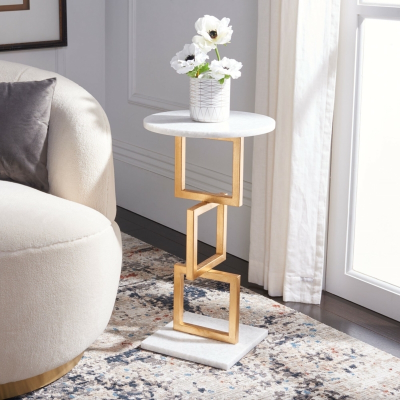 Modern Sculpture-Inspired Accent Table