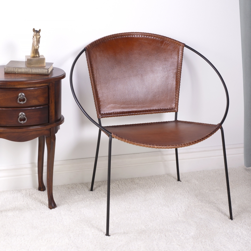 Orbital Wrought Frame Accent Chair
