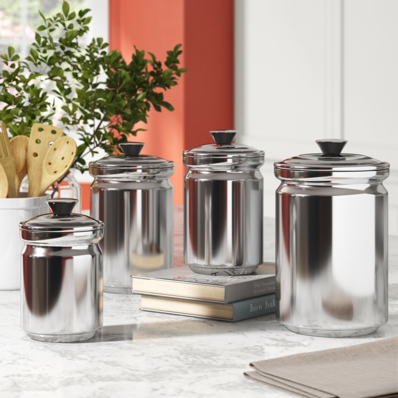 Colored Glass Kitchen Canisters - Foter