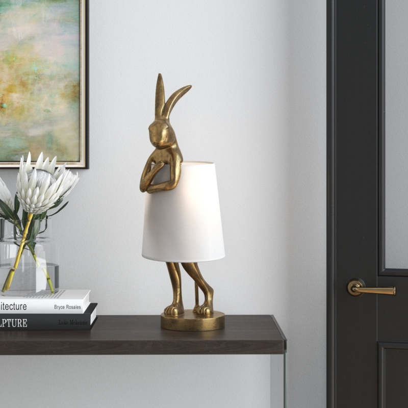 Rabbit Figurine Table Lamp